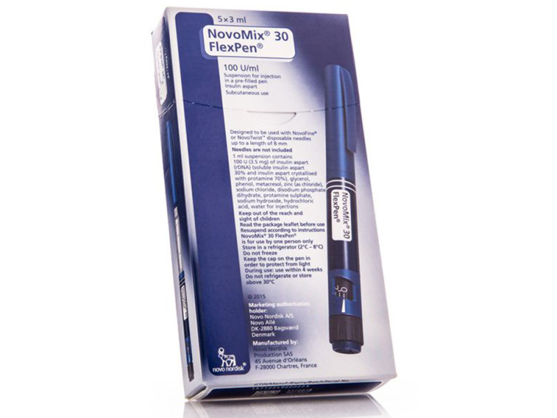 NOVOMIX 30 FLEXPEN 5X3ML 100 U/ML