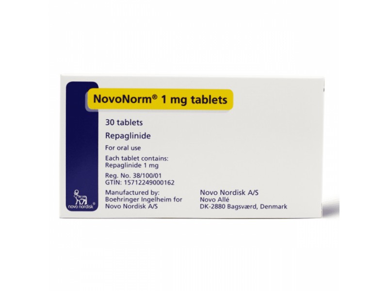NOVONORM 1 MG TAB 30 TAB