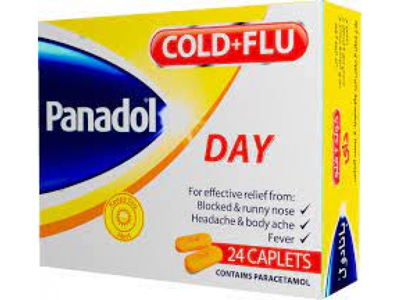 PANADOL COLD&FLU DAY YLW24TAB
