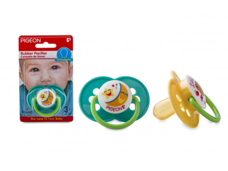 PIGEON RUBBER PACIFIER N866 ORTHOGREEN 00355 PIGEON RUBBER PACIFIER N866 ORTHOGREEN 00355
