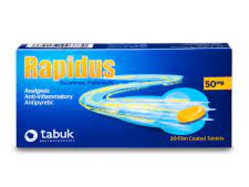 RAPIDUS 50MG 20 TAB