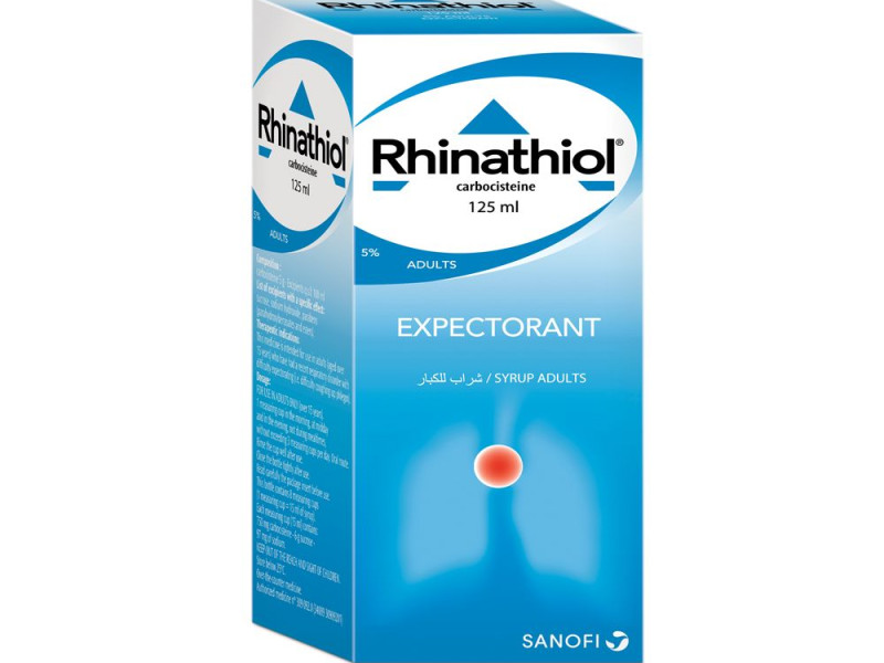 RHINATHIOL ADULT SYRUP 125ML
