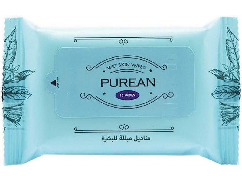 PUREAN WET SKIN 15WIPES