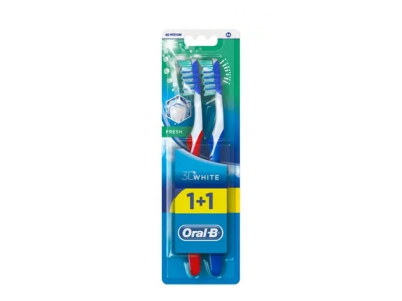 oral B tooth brush 3D medium 1+1 oral B tooth brush 3D medium 1+1