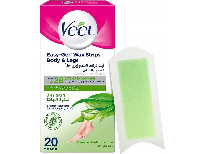 VEET HR WAX STRIPS DRY SKIN 41142 VEET HR WAX STRIPS DRY SKIN 41142