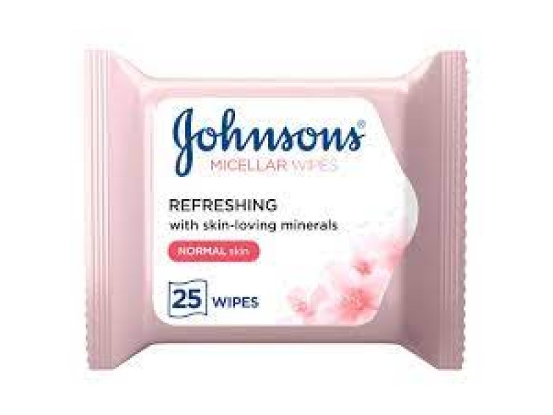 Johnson's FACIAL CLEANS WIPS ROSE WATER 25PCS 31541 Johnson's FACIAL CLEANS WIPS ROSE WATER 25PCS 31541