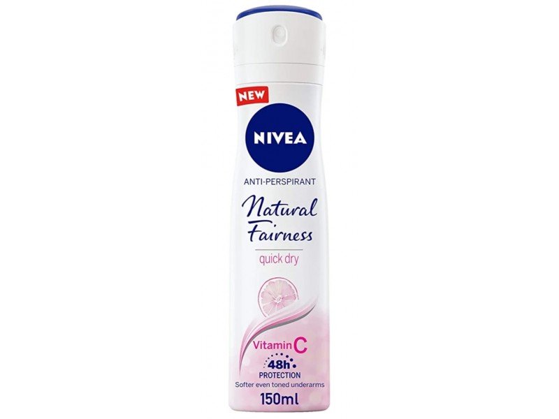 NIVEA deodorant spray natural fairness 150ml for women NIVEA deodorant spray natural fairness 150ml for women