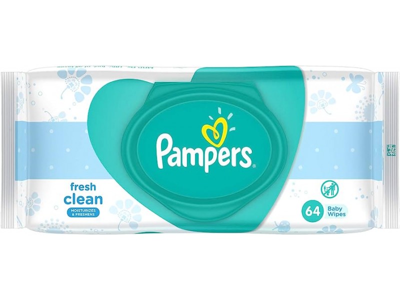 PAMPERS WIPES FRESH CLEAN 12X64P PAMPERS WIPES FRESH CLEAN 12X64P