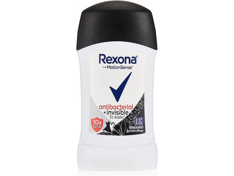 REXONA DEODORANT STICK WM ANTIBACTERIAL INVIS 40GM REXONA DEODORANT STICK WM ANTIBACTERIAL INVIS 40GM