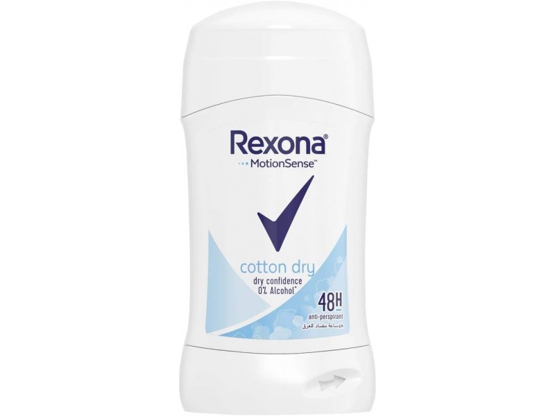 REXONA DEODORANT STICK WMN COTTON DRY 40GM REXONA DEODORANT STICK WMN COTTON DRY 40GM