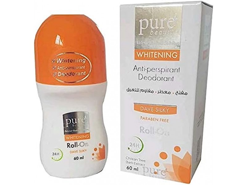 PURE ROLL DAVE SILKY ANTI PERSPIRANT 60ML PURE ROLL DAVE SILKY ANTI PERSPIRANT 60ML
