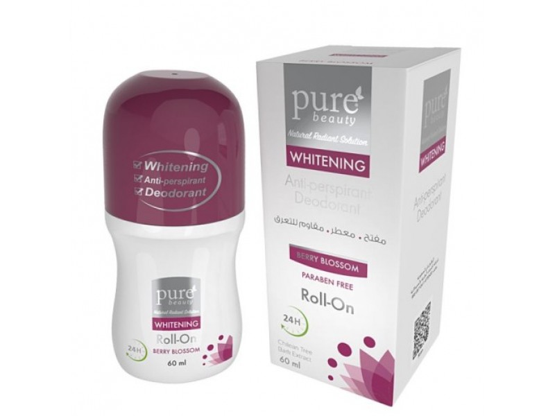 PURE ROLL ON ANTI PERSPIRANT BERRY BLOSSOM 60ML PURE ROLL ON ANTI PERSPIRANT BERRY BLOSSOM 60ML