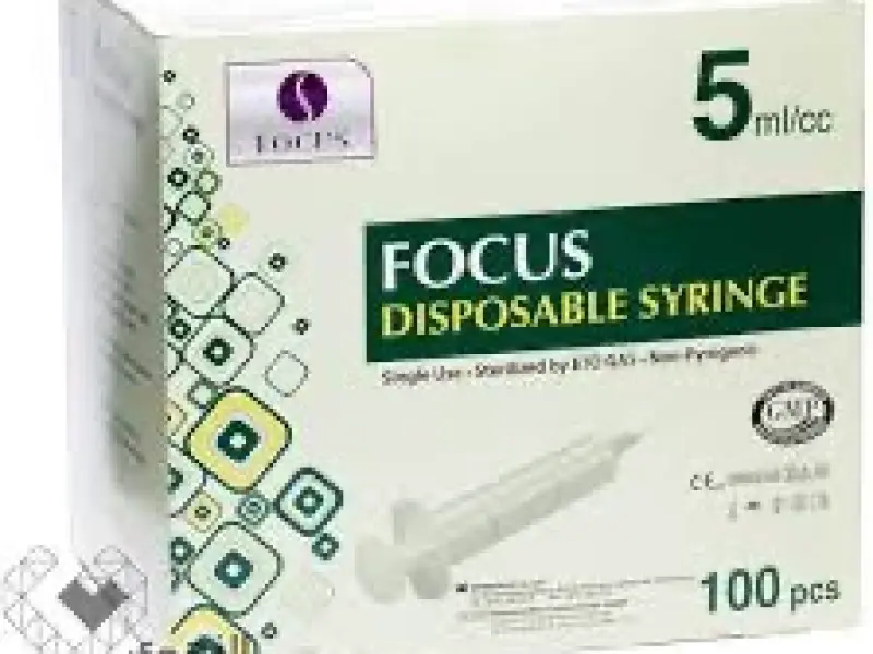 FOCUS DISPOSABLE SYRINGE 5CC