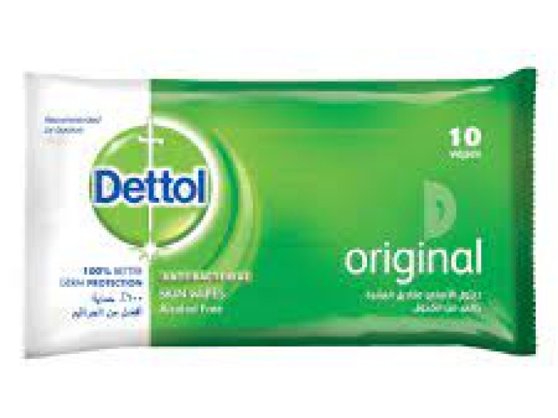 DETTOL WIPES ORIGINAL 10P 42890 DETTOL WIPES ORIGINAL 10P 42890