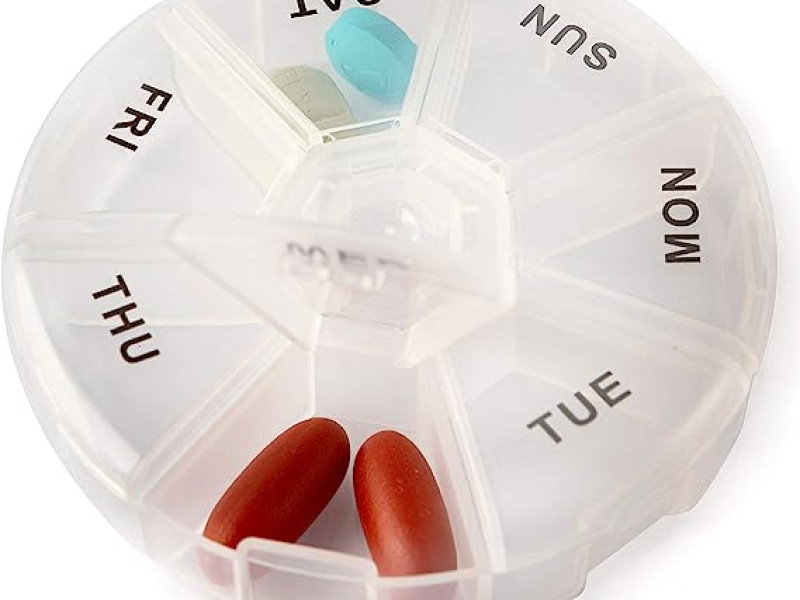 ROUND WEEKLY PILL REMINDER 