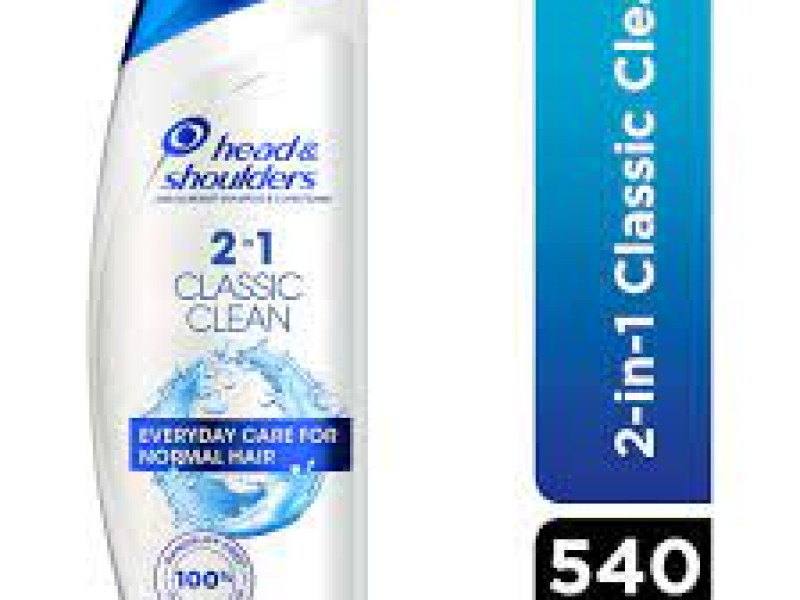 head & shoulders Shampoo CLASSIC CLEAN 2 IN 1 540ML