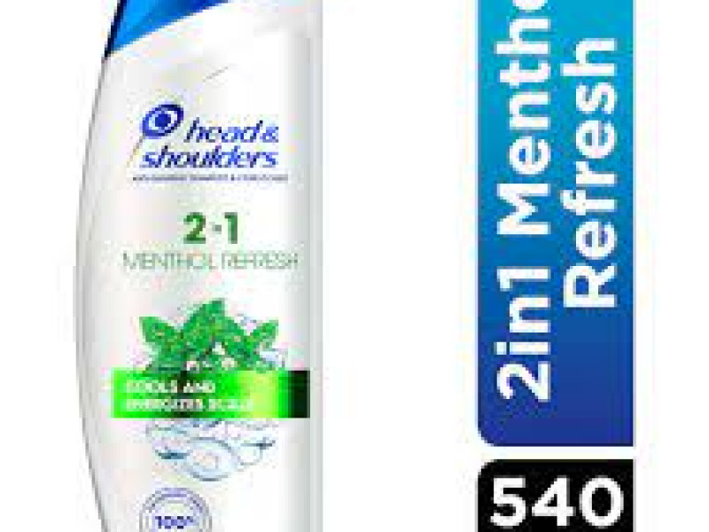 head & shoulders Shampoo MENTHOL REFRESH 2IN1 540ML