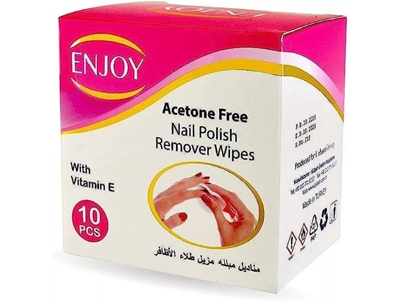 ENJOY NAIL POLISH REMOVER WIPES 10PCS ENJOY NAIL POLISH REMOVER WIPES 10PCS