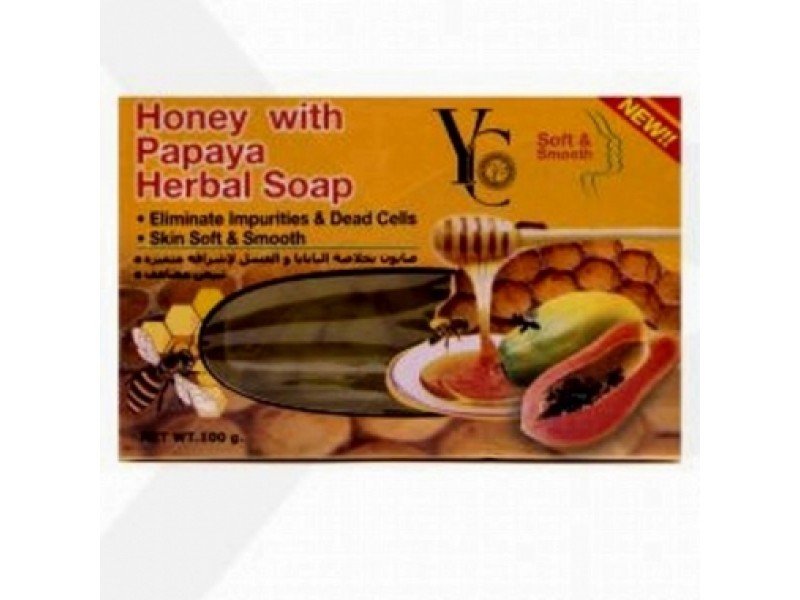 YC350 HONEY W/PAPAYA HERBAL SOAP 100G YC350 HONEY W/PAPAYA HERBAL SOAP 100G